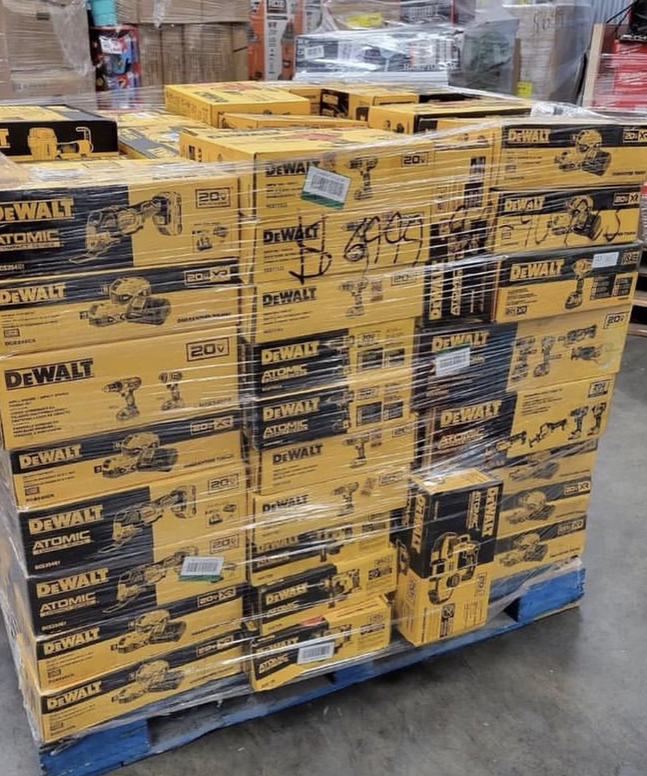 Dewalt and Milwaukee Tool Pallets
